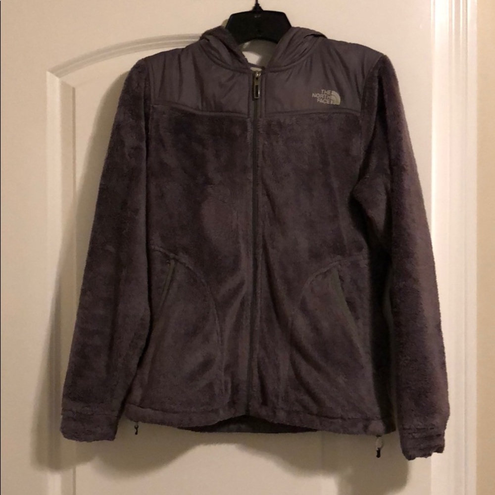 North Face Zip Up Fuzzy Fleece Jacket Sz Small